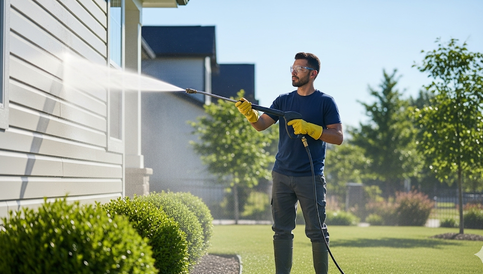 How Do Experts Power Wash Houses Without Causing Damage?
